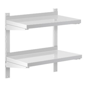 Инокс ѕидна полица на 2 нивоа